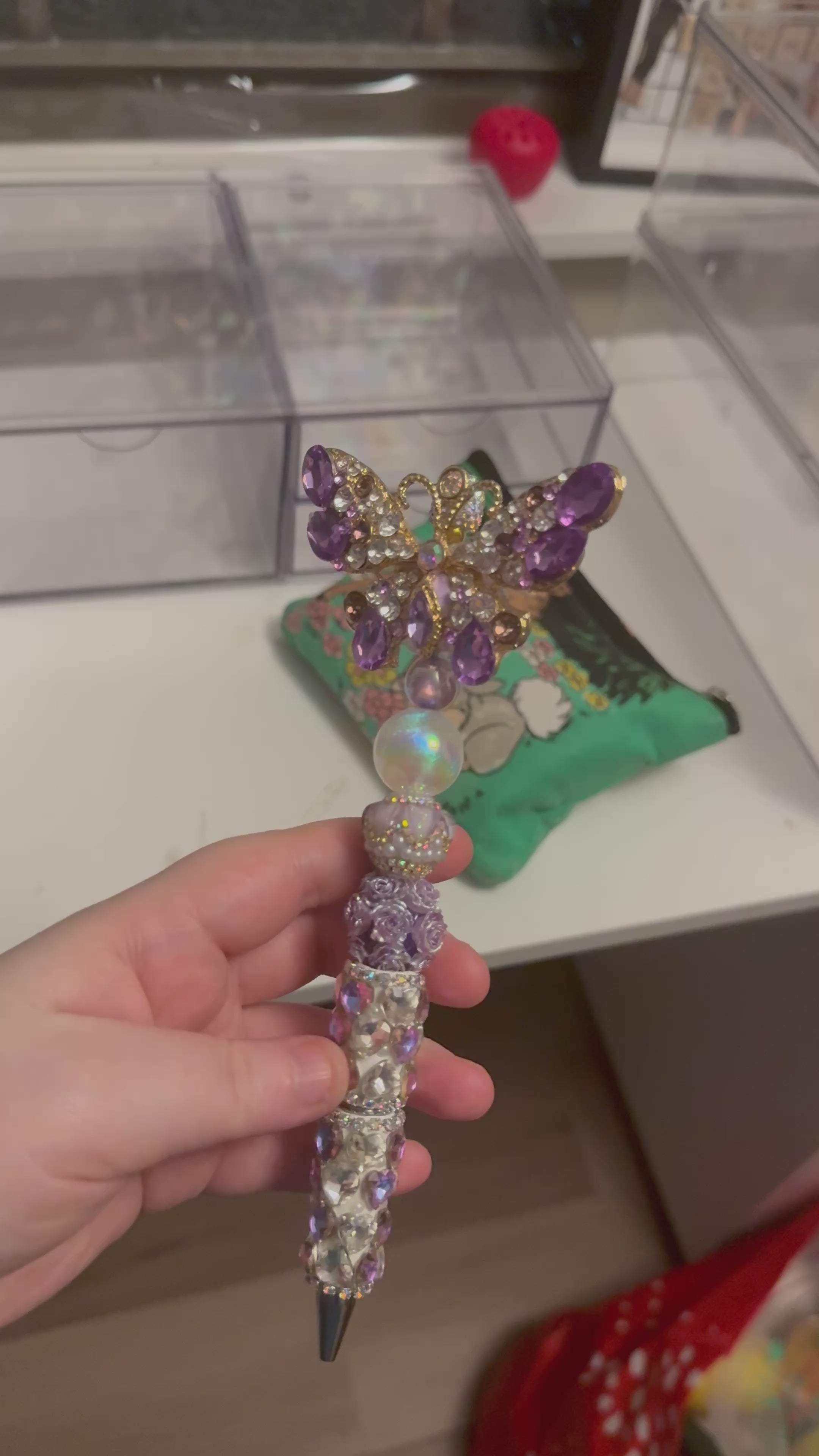 Purple Butterfly Pen